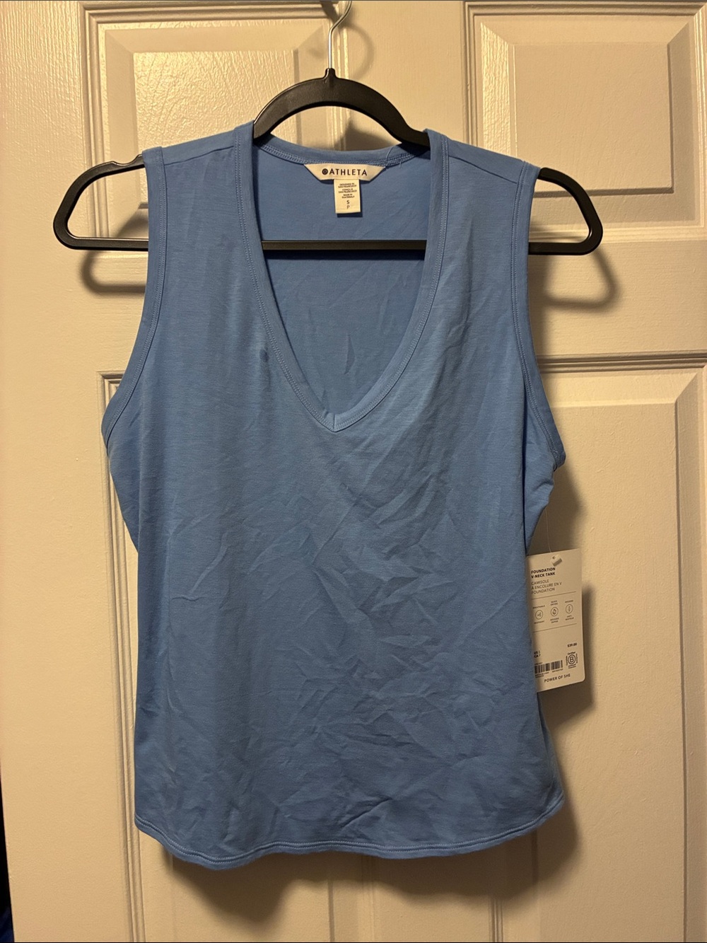 Athleta Periwinkle V-Neck Performance Tank